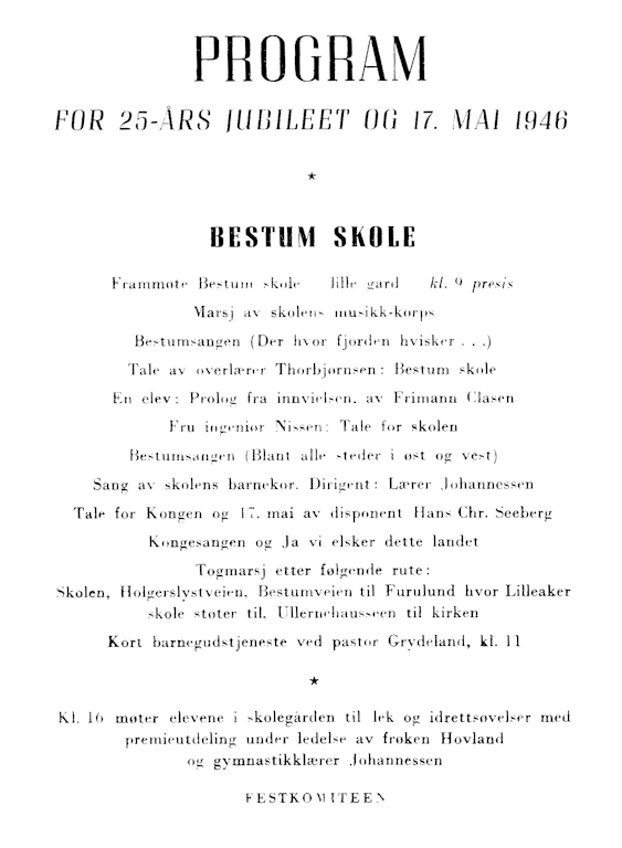 Program 17. mai 1946